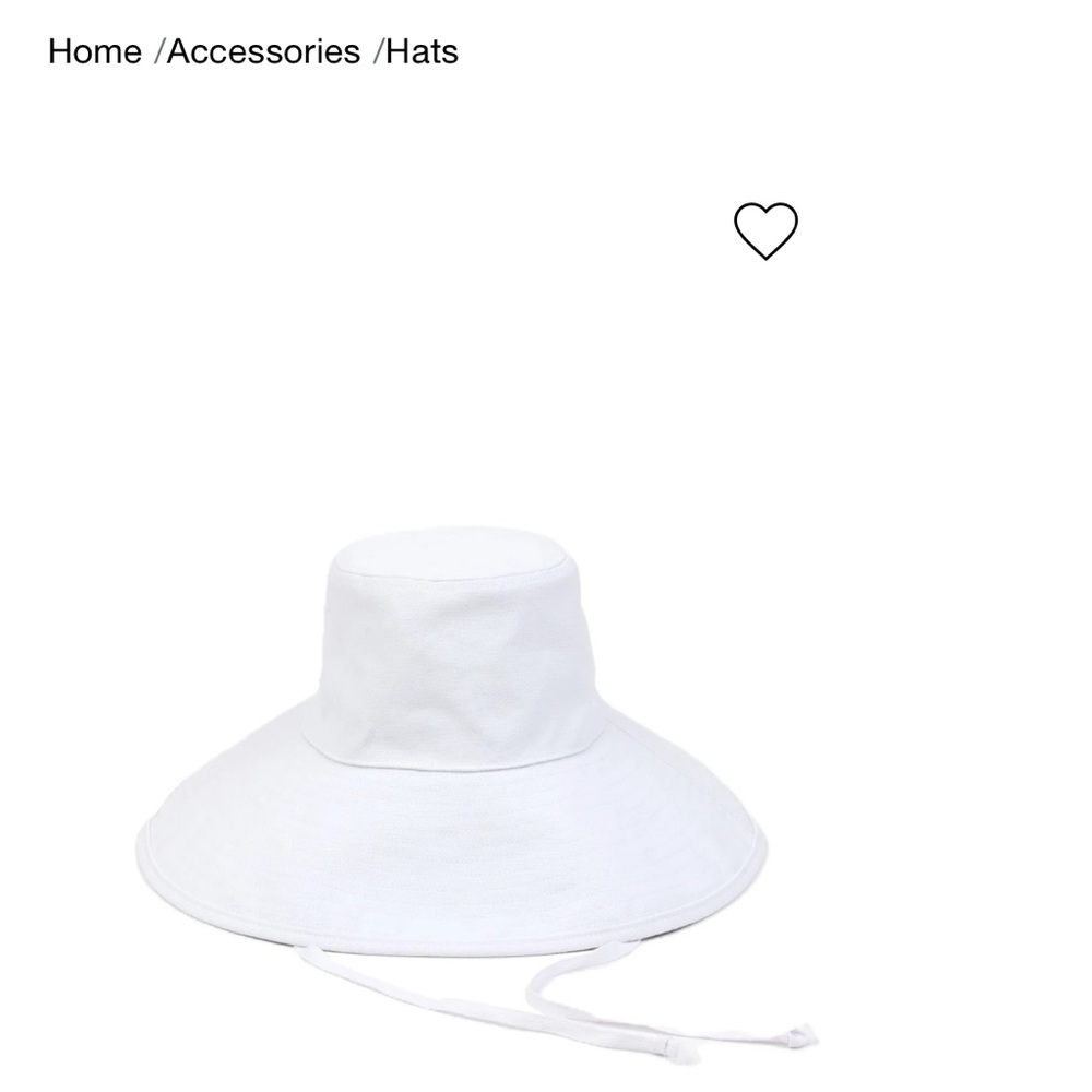 White wide brim hat NWT HAT ATTACK